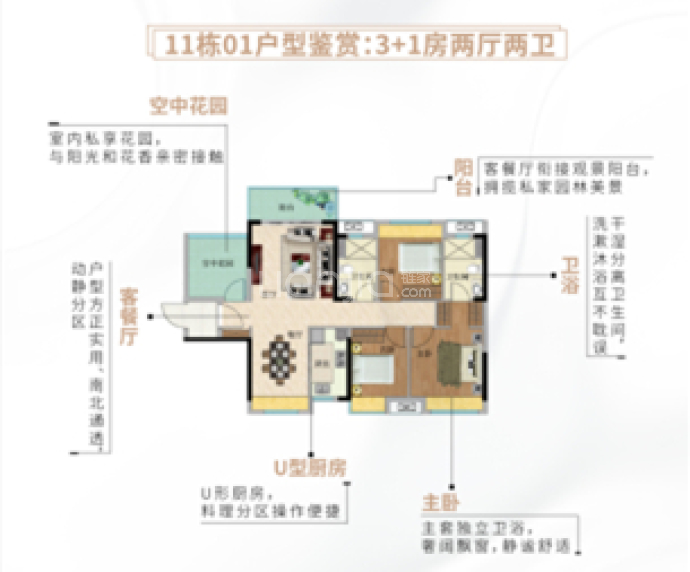 钧明城--建面 111m²