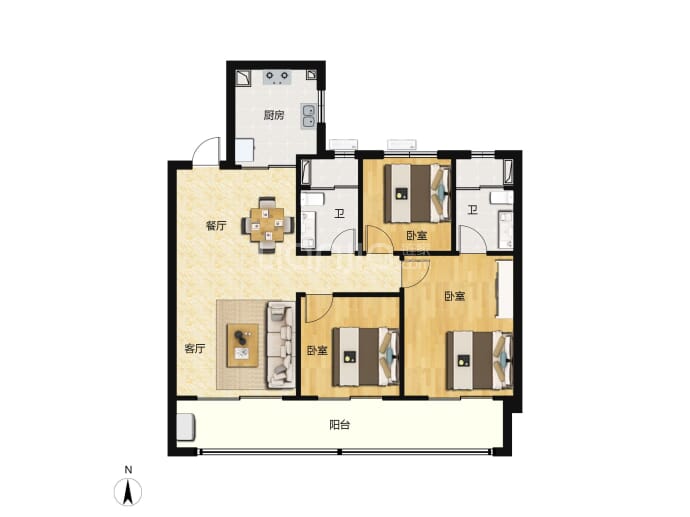 保利拾光年--建面 111m²