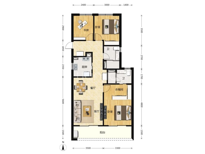 融创融耀之城--建面 103m²