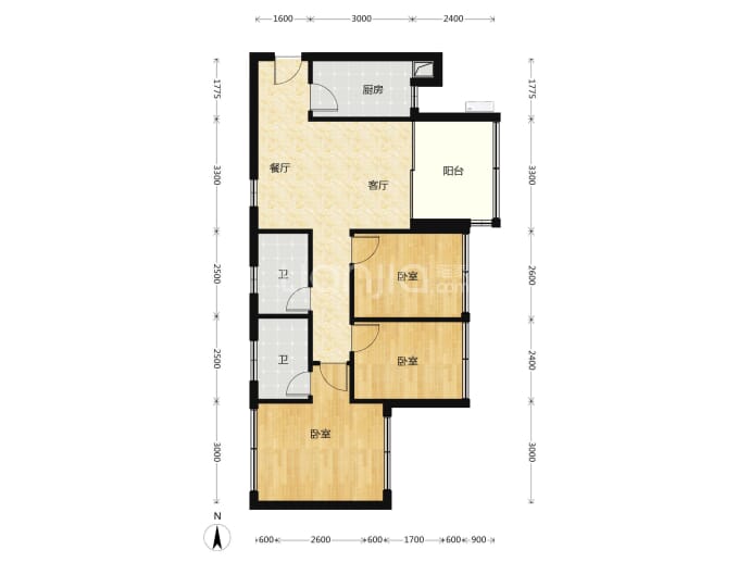 鸿荣源尚云--建面 82m²