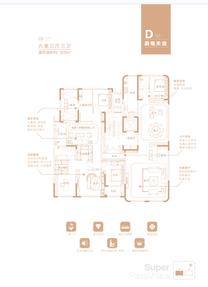 蔚蓝公馆--建面 300m²