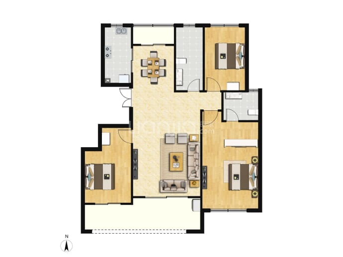 国投·襄阳府--建面 129m²