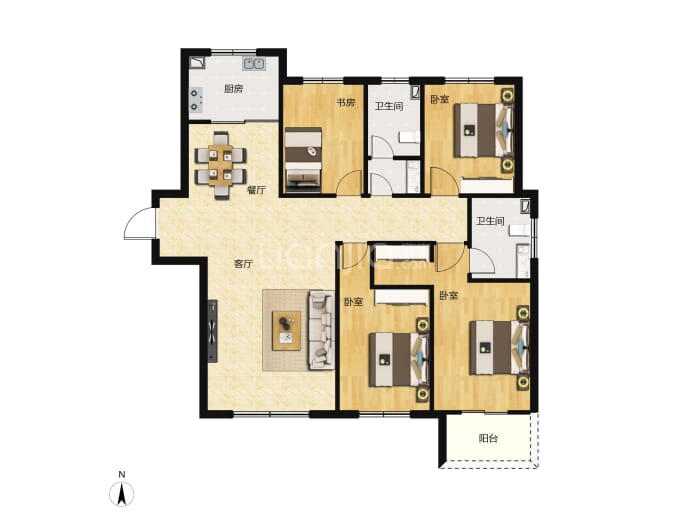 君睿府--建面 158.5m²