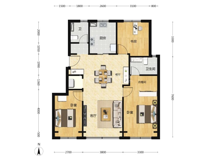 玺悦朝阳--建面 112m²