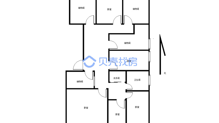 中百大厦9-1-1-1 135.01m²-户型图