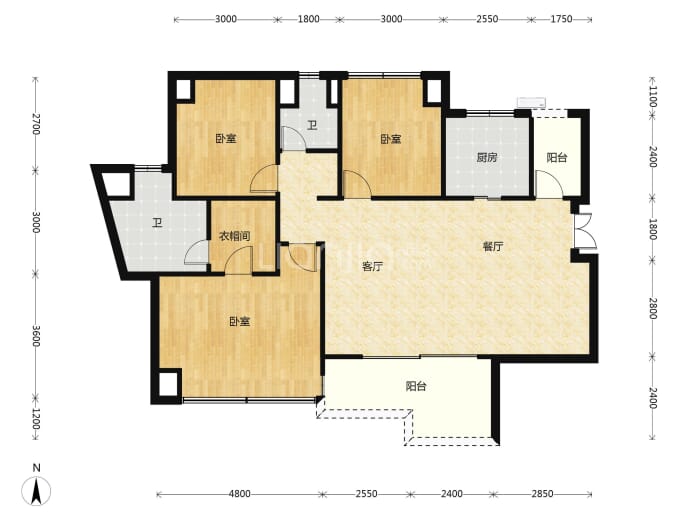 华润中央公园悦府--建面 112m²