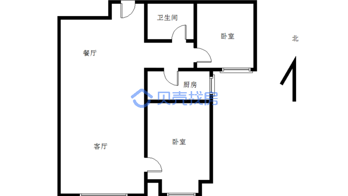 万达华城C区电梯22楼精装修无捆绑房子干净-户型图