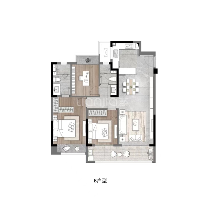 融创龙宸映--建面 113m²