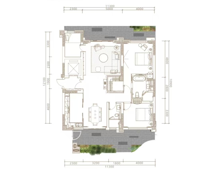 佳元·江畔锦御--建面 177m²