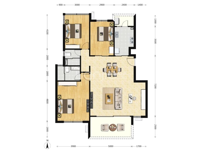 阳光城江山悦二期--建面 125m²