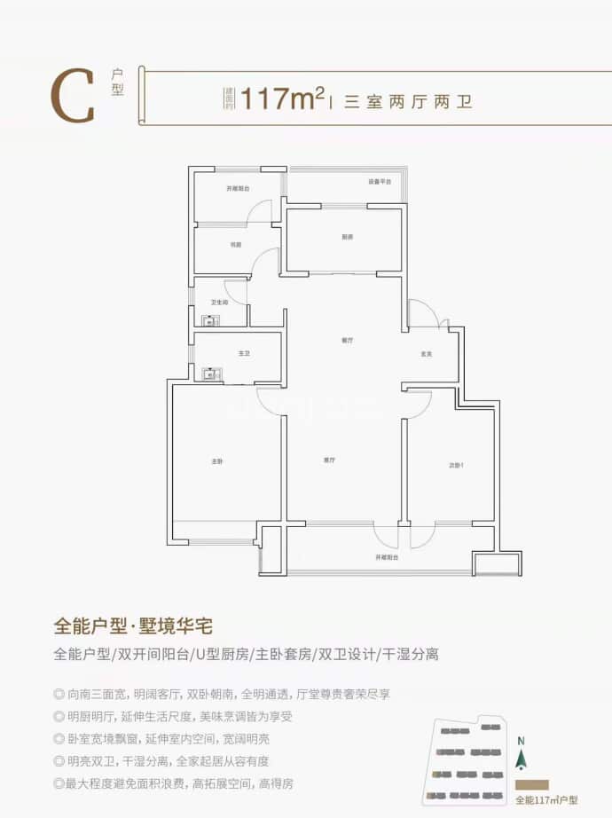 旭辉银盛泰·博观锦里--建面 117m²