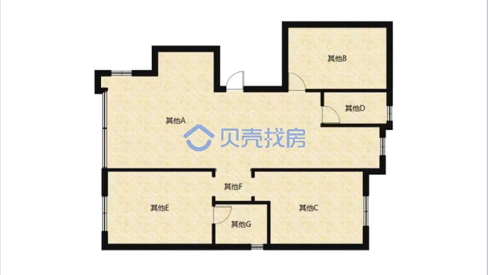 蓝天小区(盐湖区) 3室2厅 南 北-户型图