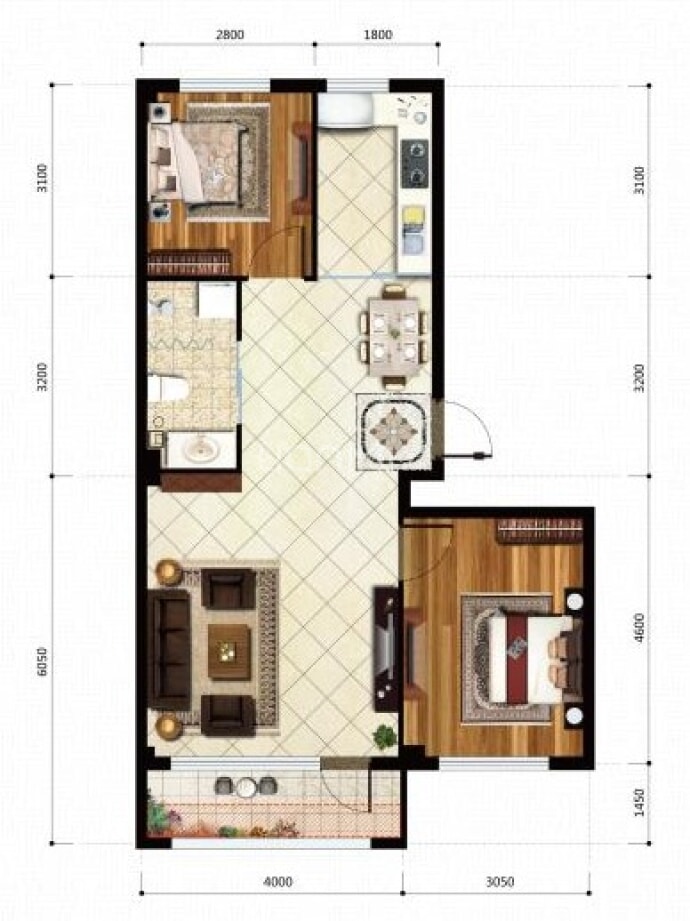 学子园--建面 83.22m²