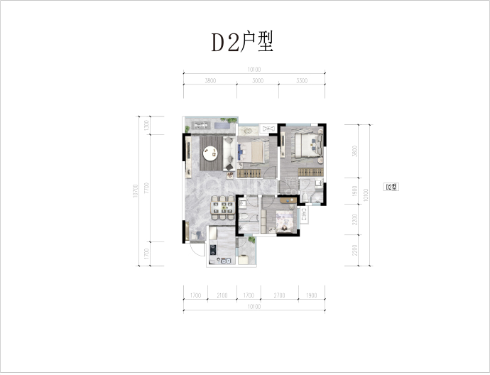 恒邦.峨眉骊景--建面 90.57m²