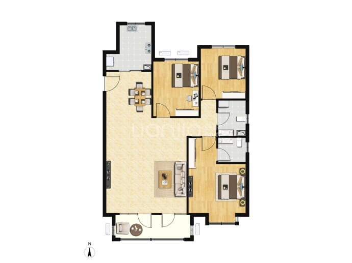 康茗书苑--建面 131m²