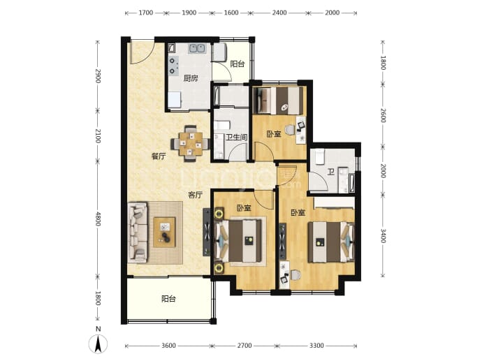 御龙半山--建面 106m²