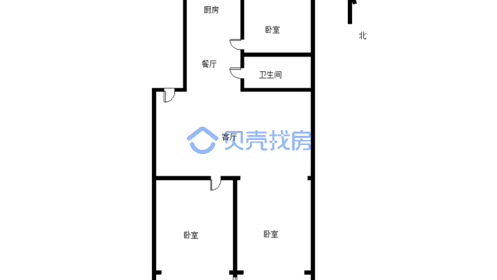 小税，无捆绑，三室楼层好，采光好，交通方便-户型图