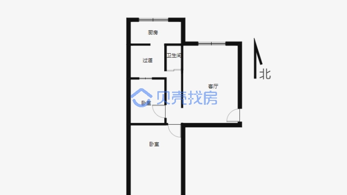中海天悦府旁边精装两室 2楼 带地下室 密码锁看房-户型图