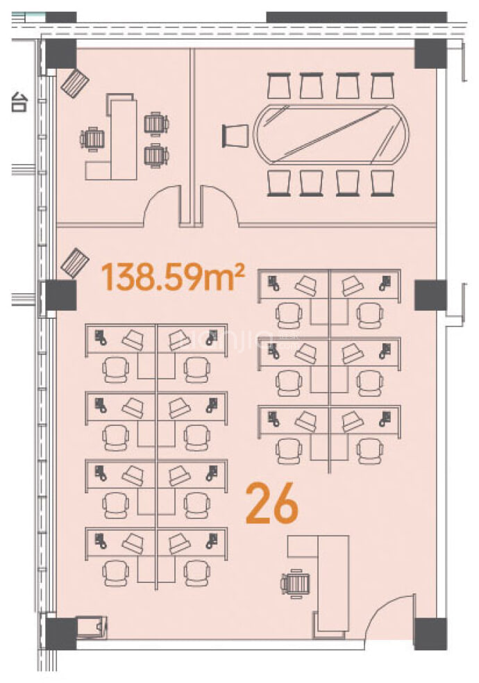 恒达东城花园--建面 138.59m²