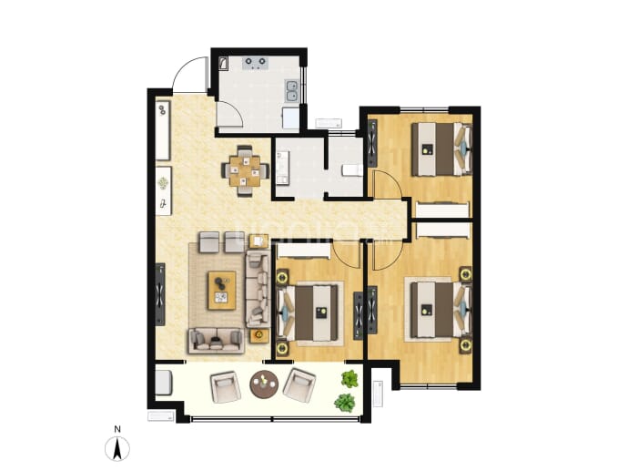 弘阳·时光九樾--建面 106m²