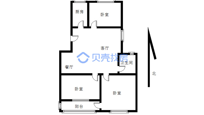 房子正常出售 毛坯房 好楼层 安置房-户型图