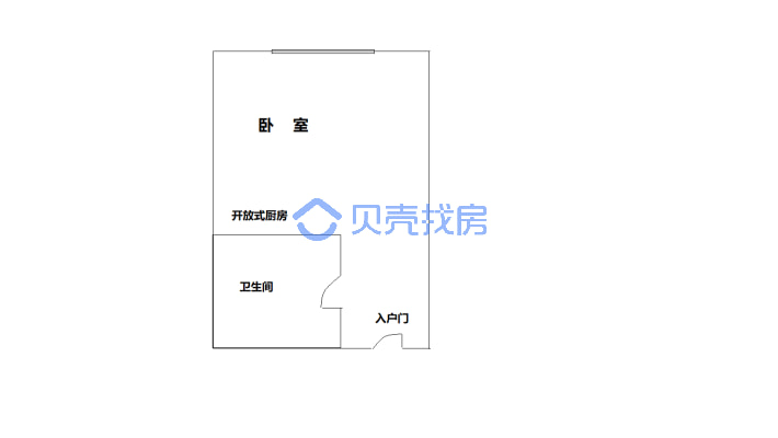 龙禧深蓝公寓70年产权民用水电-户型图
