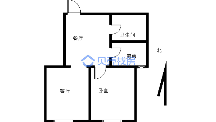 兴隆县城三室好房，业主诚心出售。。-户型图