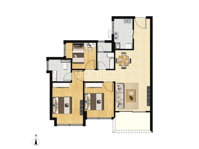 时代天韵（黄埔）--建面 88m²