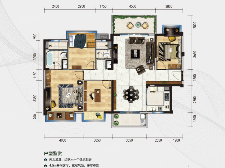 碧桂园壹号天禧户型图图片