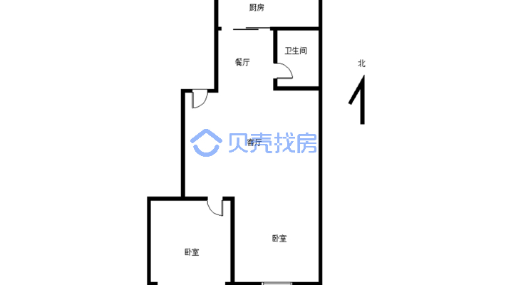 同心园精装三室无捆绑小税步梯7楼房子很板正-户型图