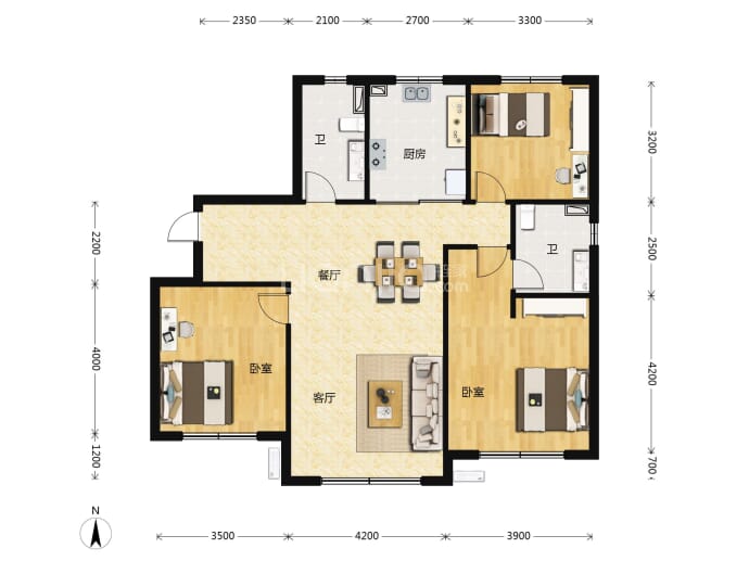 九洲御璟--建面 127m²