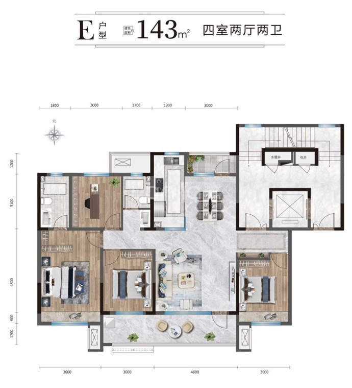 瑞马华璋--建面 143m²