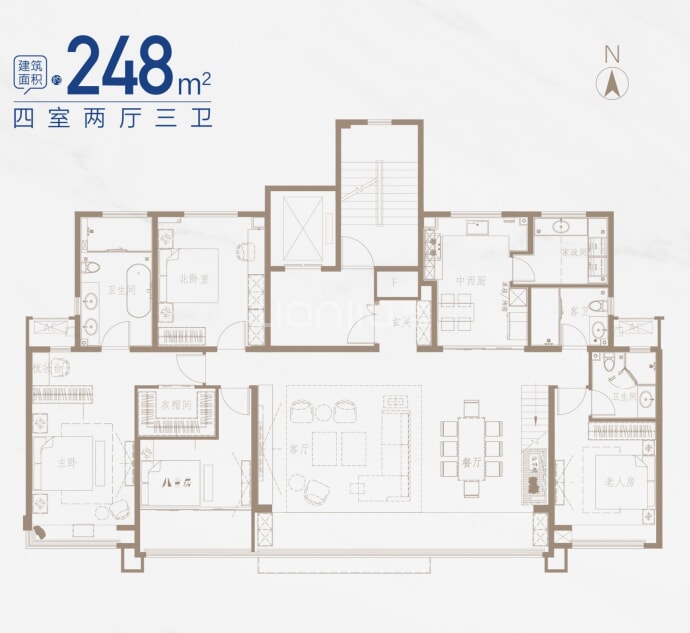 海信翰墨府--建面 248m²