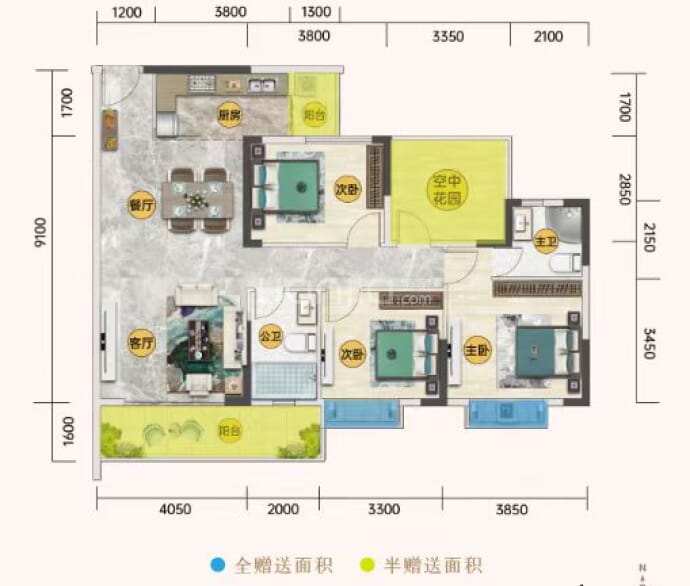 南江状元府--建面 119.6m²