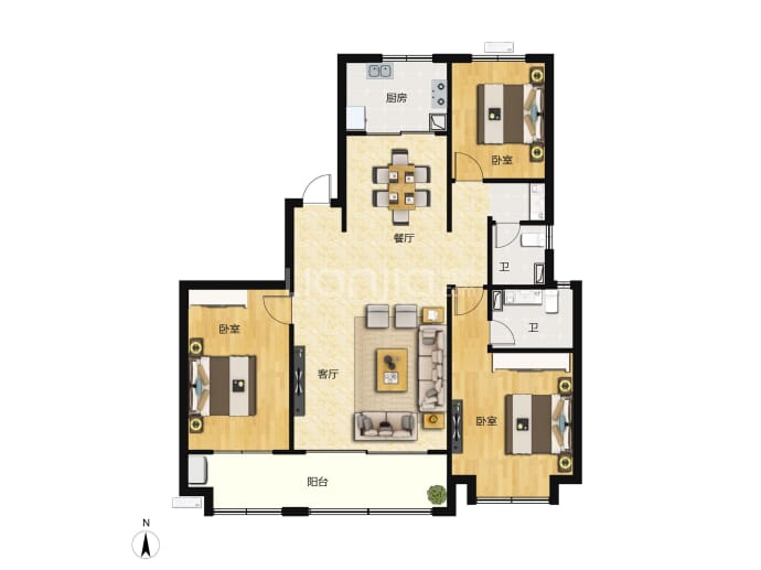 玉澜湾--建面 142m²