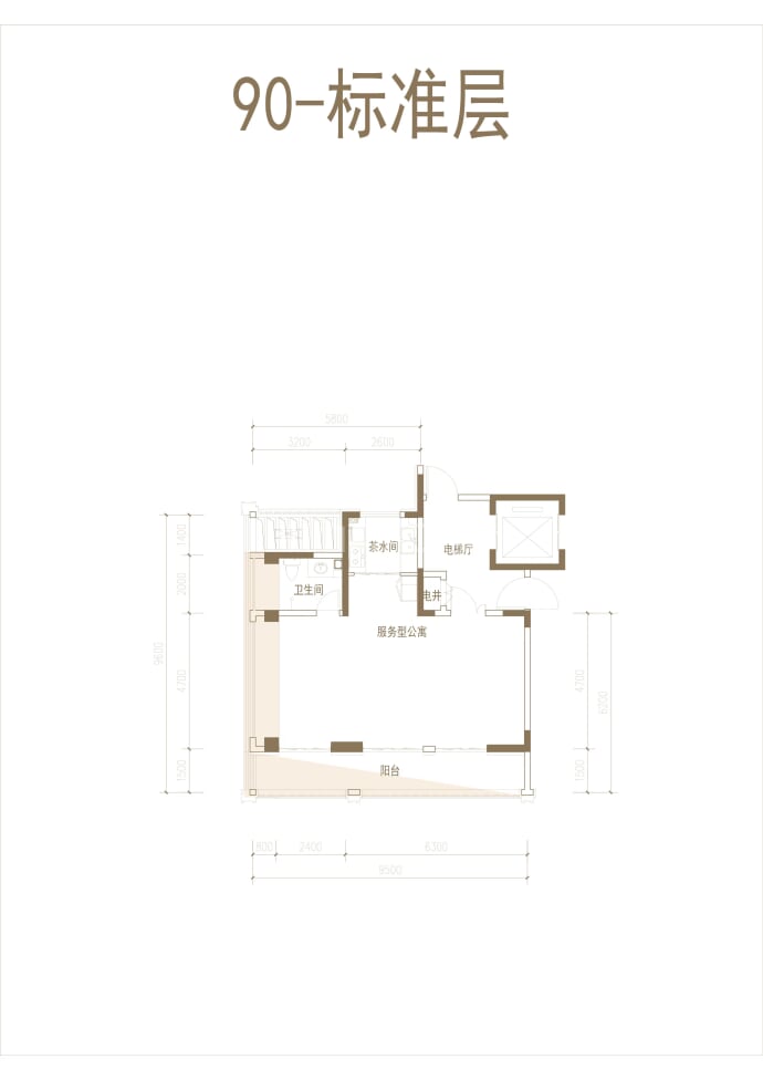 综开科创园1室0厅1卫户型图