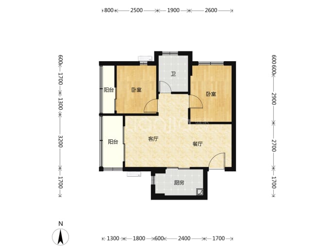 璟荟名庭--建面 66m²