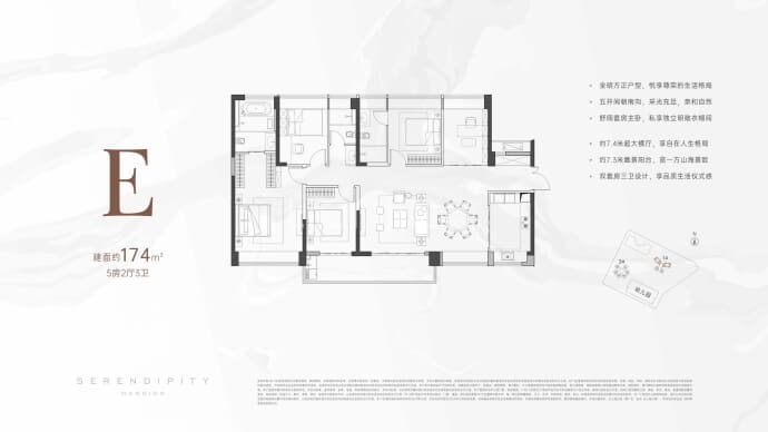 金众云山海公馆--建面 174m²