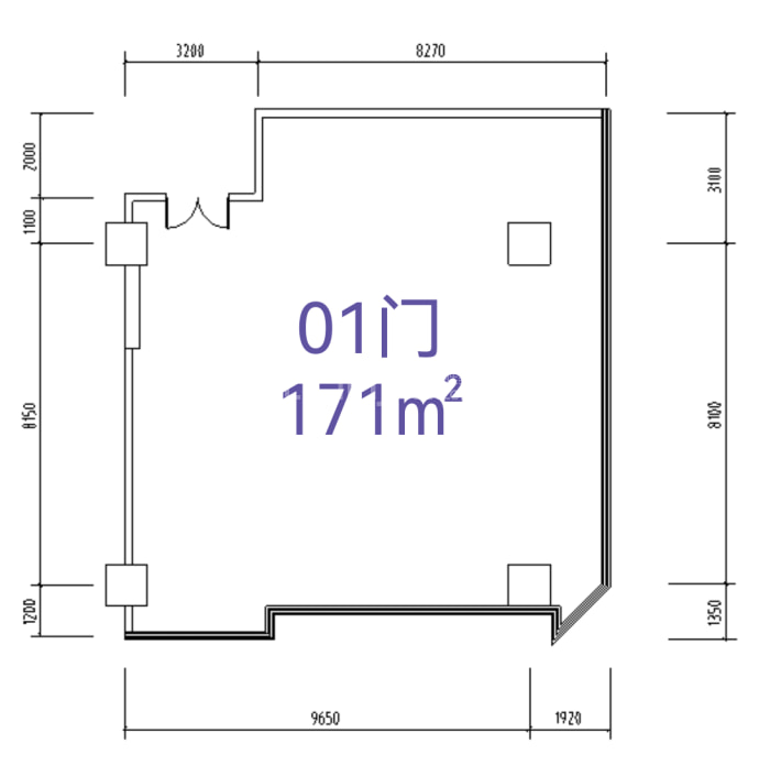 西美花街大厦--建面 171m²