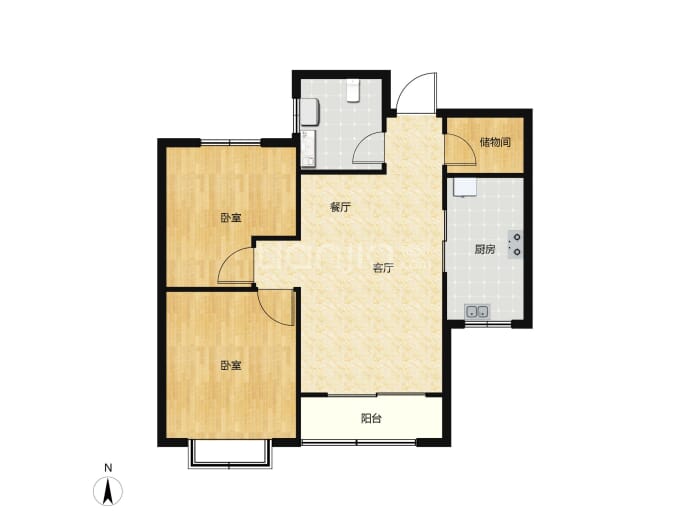 深港城--建面 86.74m²