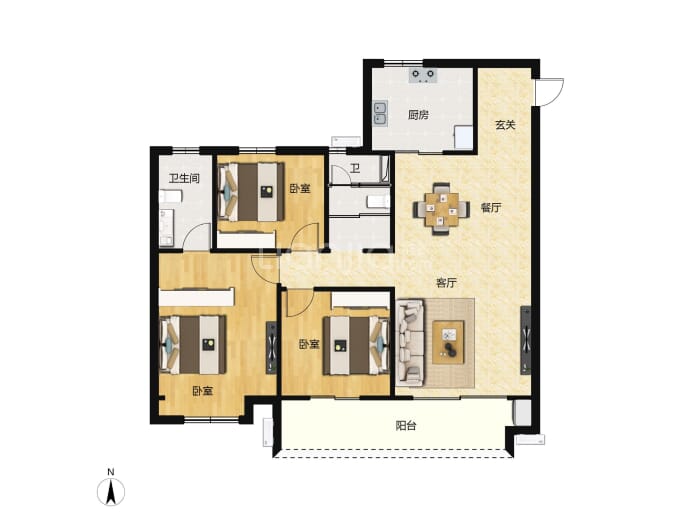 恒地·玺悦--建面 140m²