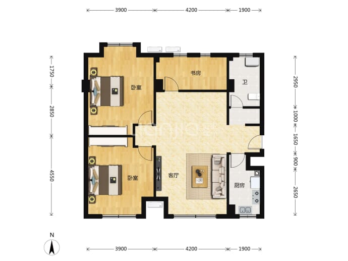 豫教翰林居--建面 118.11m²