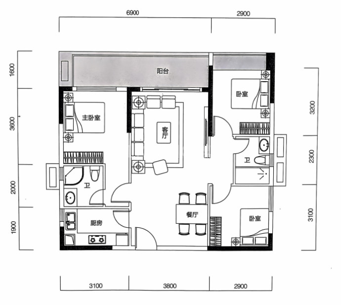 鸿禧华庭--建面 100.41m²