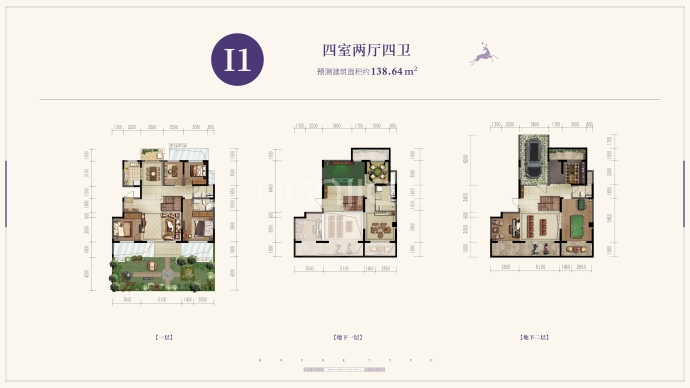 白鹿溪谷--建面 138.64m²