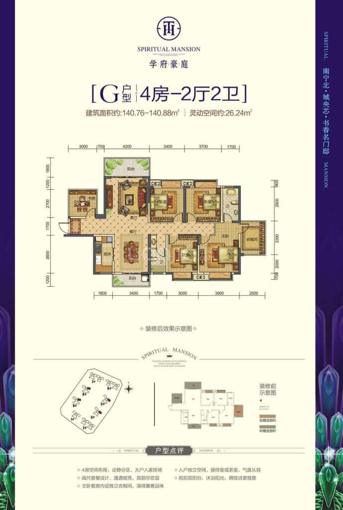 学府豪庭--建面 140m²
