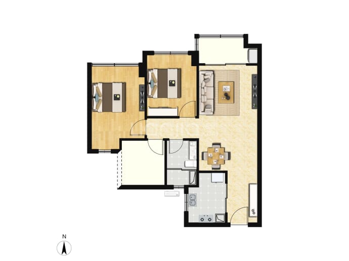 融创深悦府--建面 75m²