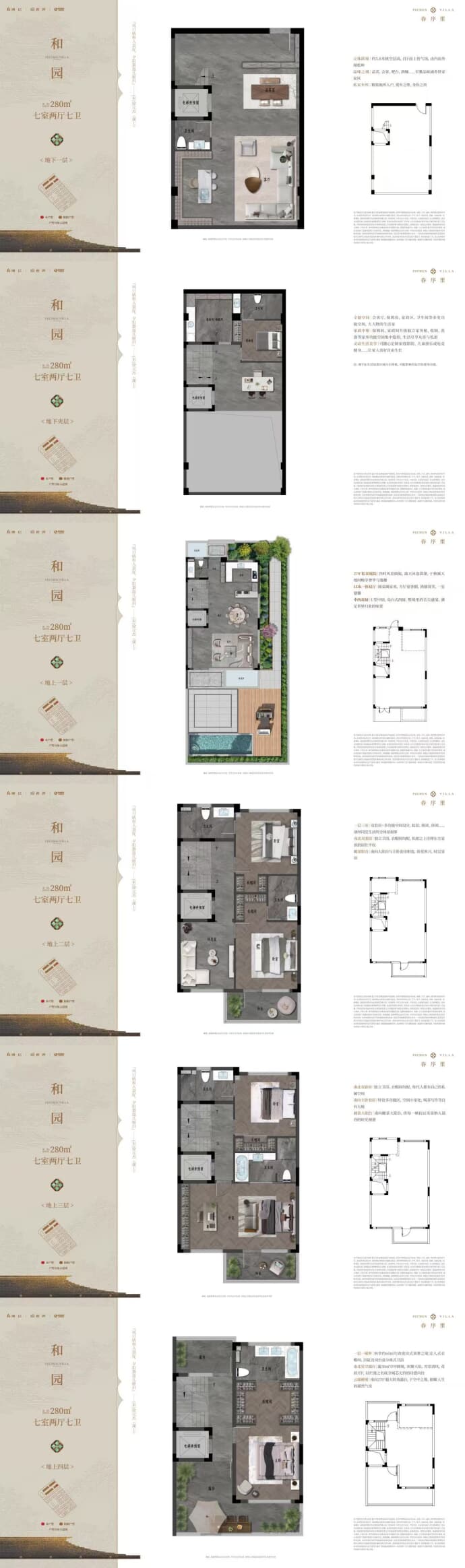 春序里7室2厅7卫户型图