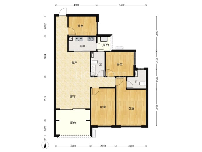 银豪富隆湾家园--建面 106.23m²