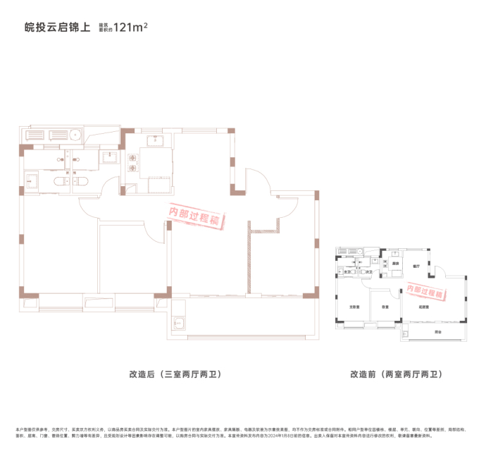 皖投云启锦上--建面 121m²