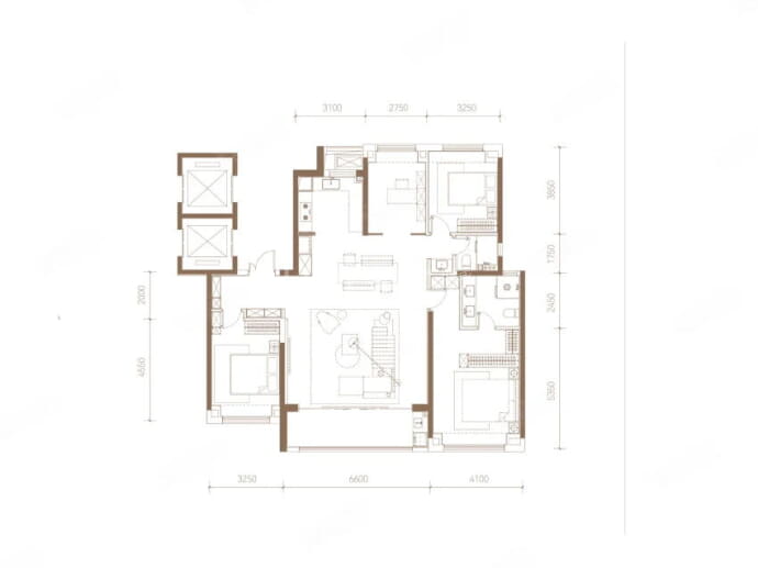 武汉长江天地--建面 188m²